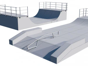 skate park 3D Model