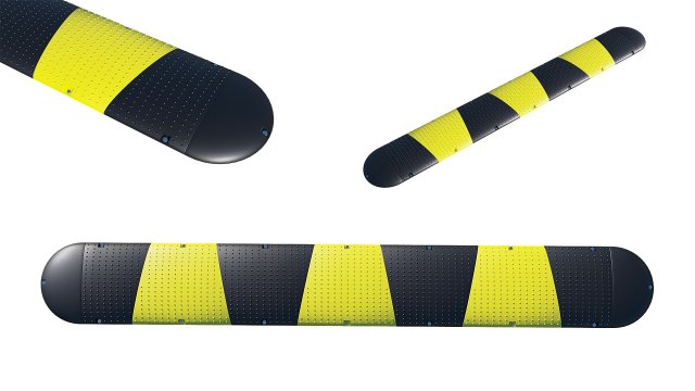 traffic speed bump Model 3D .c4d .max .obj .3ds .fbx .stl .blend 