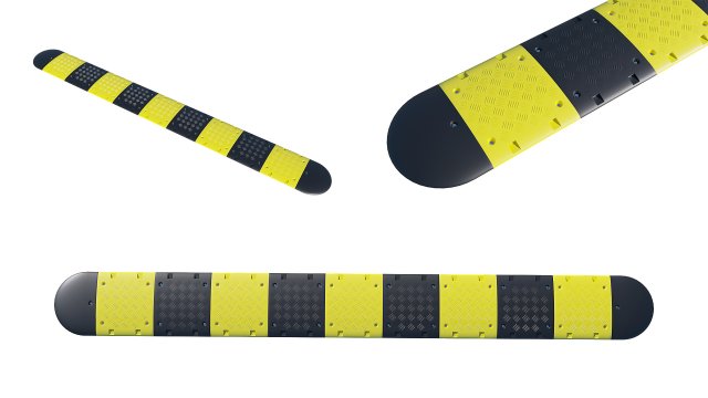 traffic speed bump Model 3D .c4d .max .obj .3ds .fbx .stl .blend 
