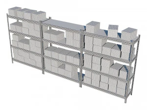 warehouse racking 3D Model