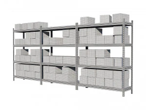 warehouse racking 3D Model