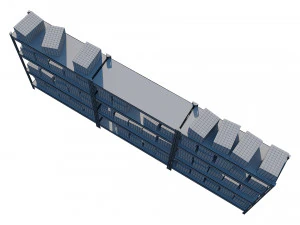 warehouse racking 3D Model