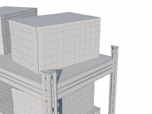 warehouse racking Model 3D