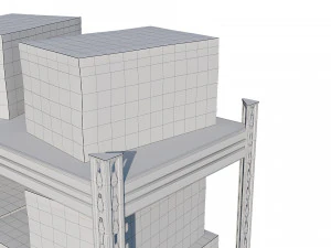 warehouse racking 3D Model