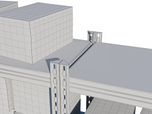 warehouse racking Model 3D
