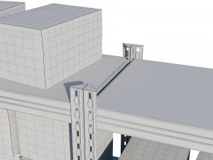 warehouse racking 3D Model