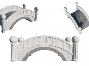 small stone bridge 3D 모델