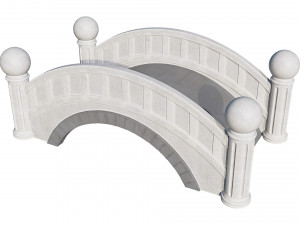 small stone bridge 3D Model