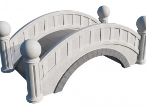 small stone bridge 3D Model