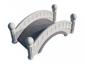 small stone bridge 3D Model