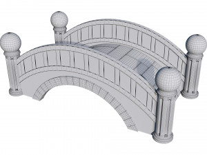 small stone bridge 3D Model