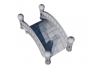 small stone bridge 3D Model