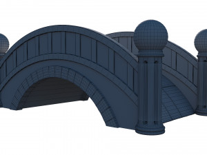 small stone bridge 3D Model