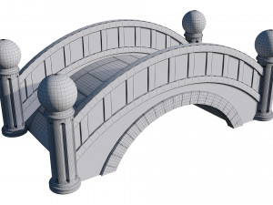 small stone bridge 3D Model