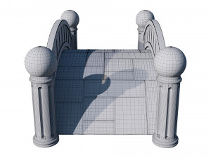 small stone bridge 3D Model