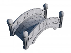 small stone bridge 3D Model
