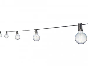string lights edison lamps 3D Model