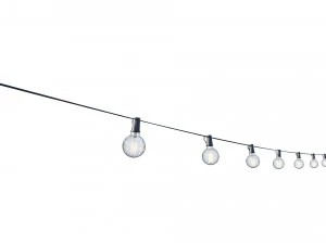 string lights edison lamps 3D Model