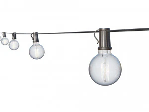 string lights edison lamps 3D Model
