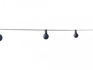 string lights edison lamps 3D Model