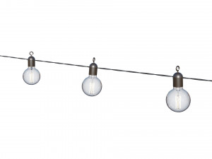 string lights edison lamps 3D Model