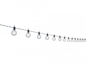 string lights edison lamps 3D Model