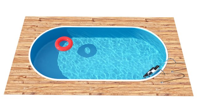 swimming pool summer fun 3D 模型 .c4d .max .obj .3ds .fbx .stl .blend 
