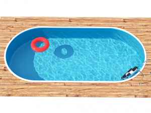 swimming pool summer fun 3D Model