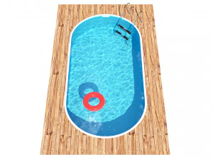 swimming pool summer fun 3D Model