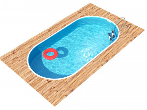 swimming pool summer fun 3D 模型