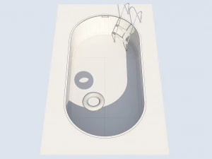 swimming pool summer fun 3D Model