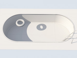 swimming pool summer fun 3D 模型