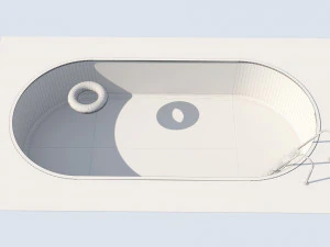 swimming pool summer fun 3D Model