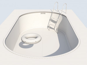 swimming pool summer fun 3D 模型