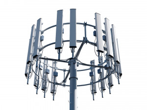 telecommunication tower Modello 3D