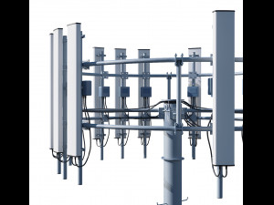 telecommunication tower Modello 3D
