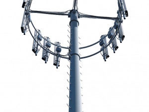 telecommunication tower Modello 3D