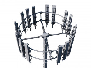 telecommunication tower Modello 3D