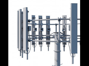 telecommunication tower Modello 3D