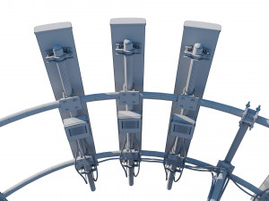 telecommunication tower Modello 3D