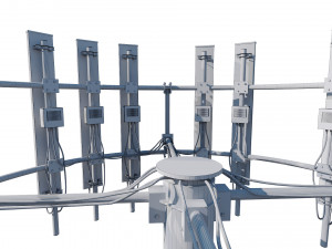telecommunication tower Modello 3D