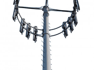 telecommunication tower Modello 3D
