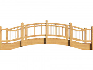 small wooden bridge Modelo 3D