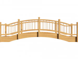 small wooden bridge 3D Model