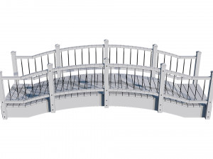 small wooden bridge Modelo 3D