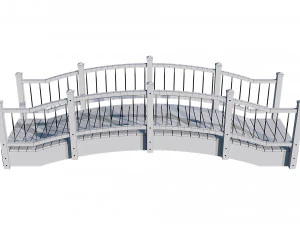 small wooden bridge 3D Model