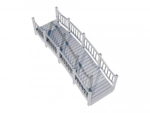 small wooden bridge 3D Model