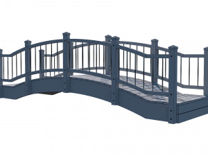 small wooden bridge Modelo 3D