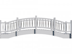 small wooden bridge Modelo 3D