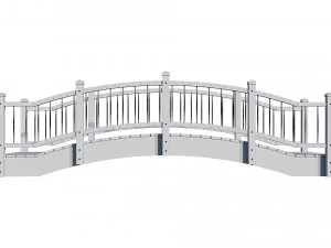 small wooden bridge 3D Model